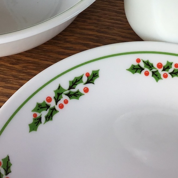 Corelle Holly Days by Corning Vintage 1985 (8) Pieces Total - Picture 8 of 11